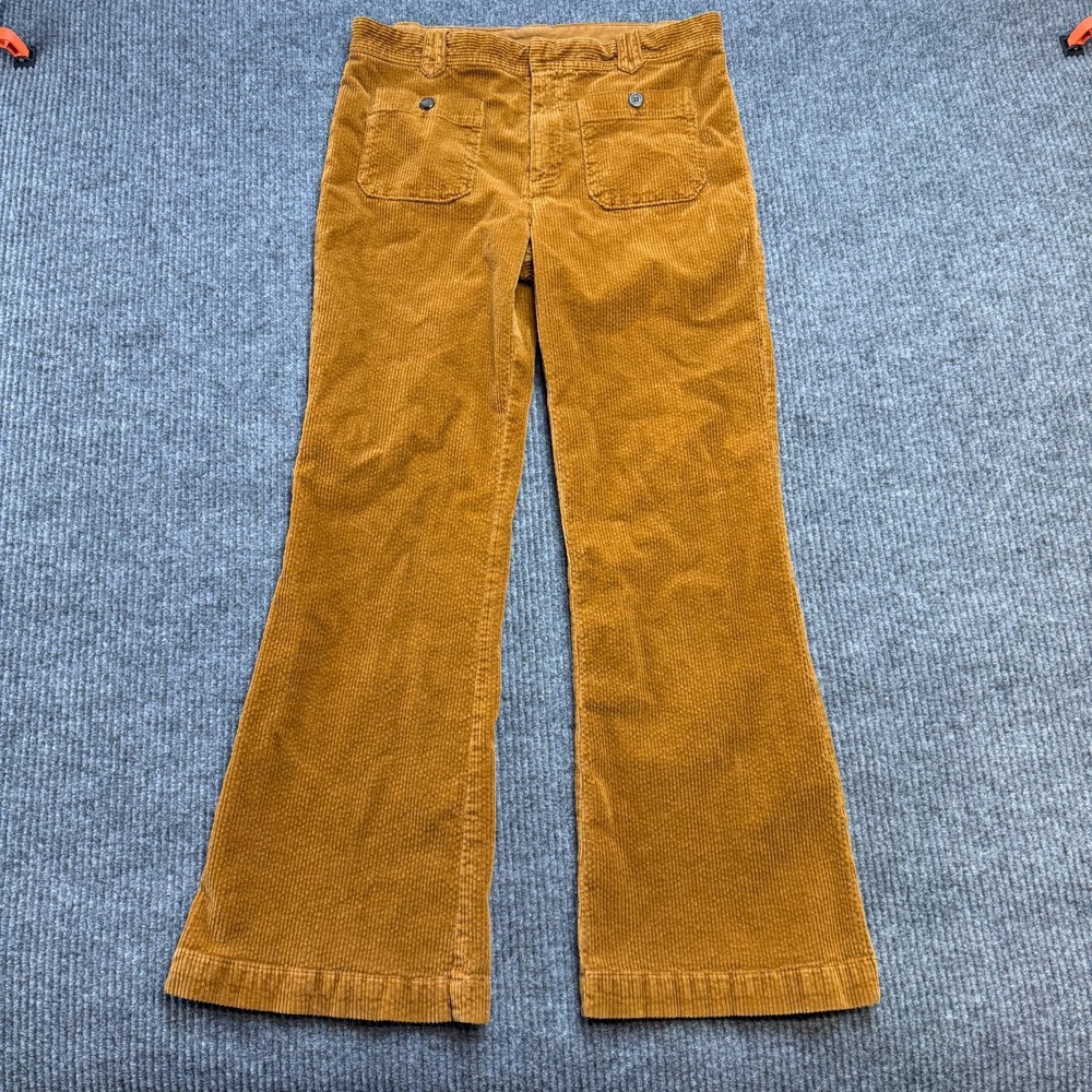 Free People Mustard Corduroy Flare Jeans